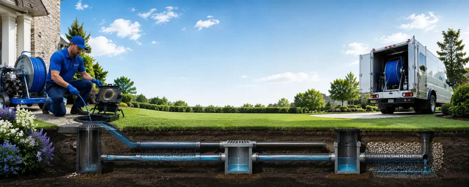 Outdoor drain cleaning information for Stuart, IA
